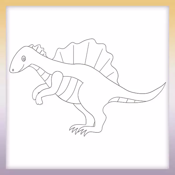 Dinosaurier - Spinosaurus - Online-Malvorlagen für Kinder