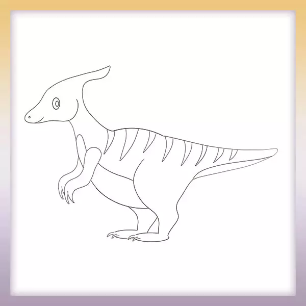 Dinosaurier - Parasaurolophus - Online-Malvorlagen für Kinder