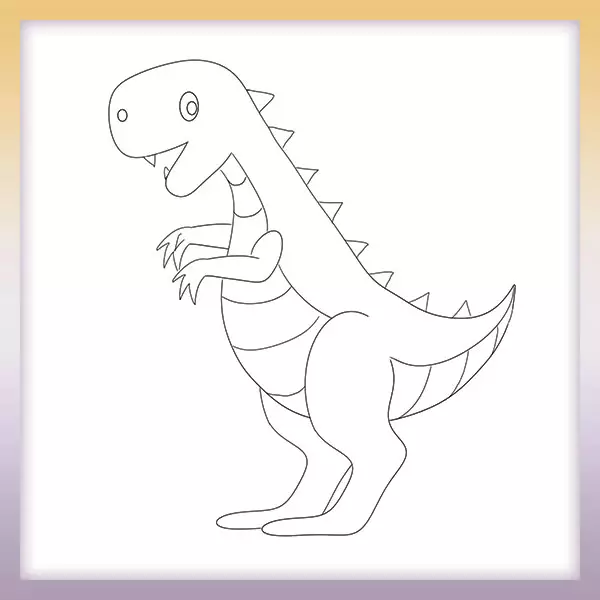 Dinosaurier - Tyrannosaurus - T-Rex - Online-Malvorlagen für Kinder