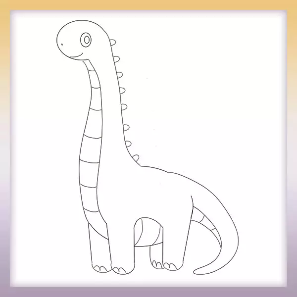 Dinosaurier - Diplodocus - Online-Malvorlagen für Kinder