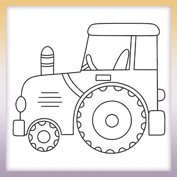 Traktor | Online-Malvorlagen für Kinder