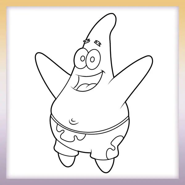 Patrick Star - Spongebob | Online-Malvorlagen für Kinder