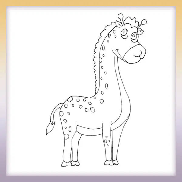 Giraffe - Online-Malvorlagen für Kinder