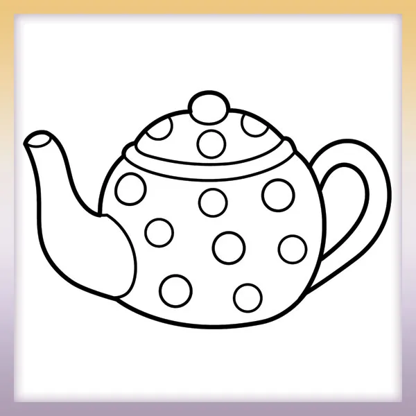 Teekanne | Online-Malvorlagen für Kinder