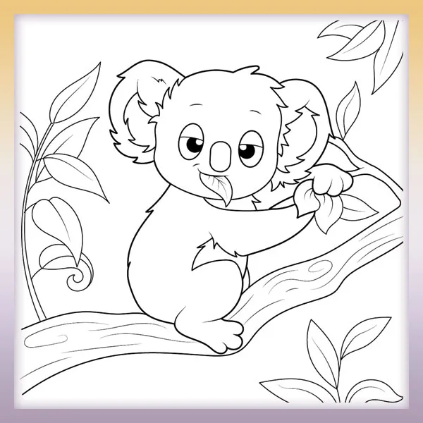 Koala | Online-Malvorlagen für Kinder