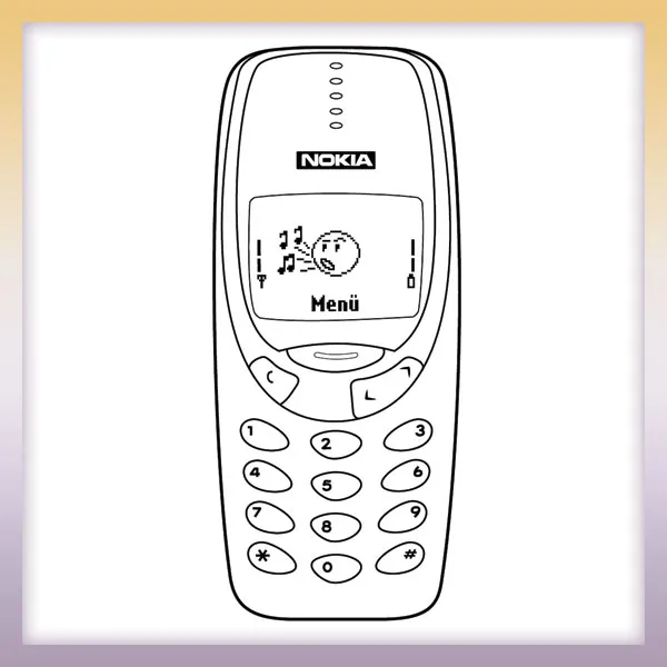 Nokia 3310 | Online-Malvorlagen für Kinder