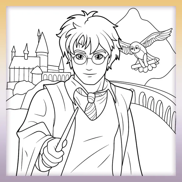 Harry Potter | Online-Malvorlagen für Kinder