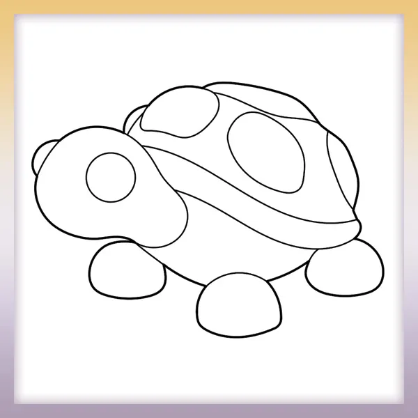 Roblox - Schildkröte | Online-Malvorlagen für Kinder
