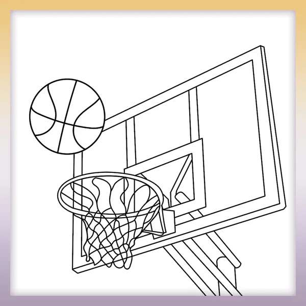 Basketballkorb | Online-Malvorlagen für Kinder