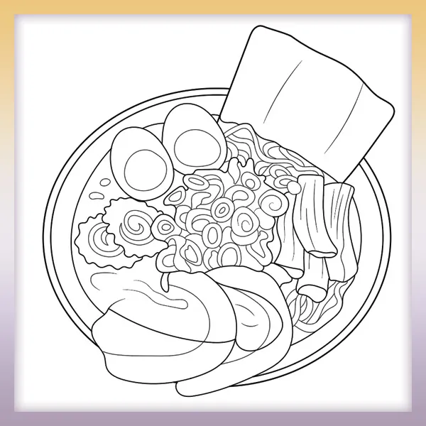 Ramen | Online-Malvorlagen für Kinder