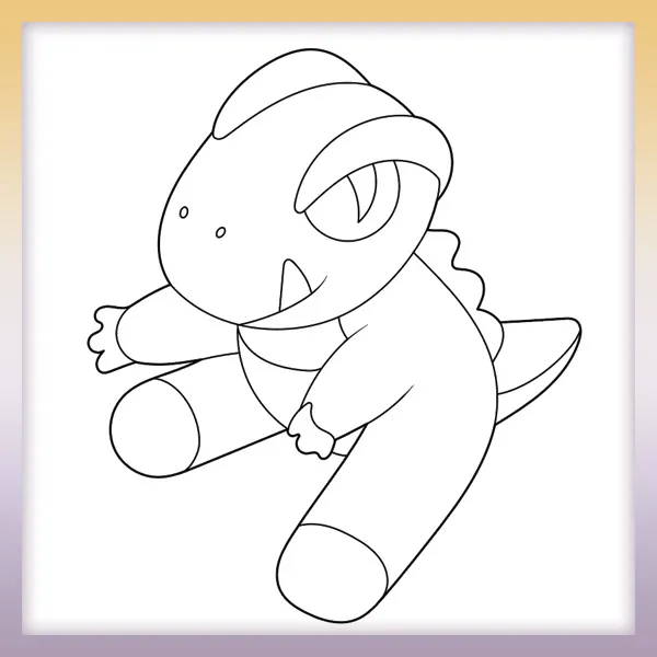 Dino-Spielzeug | Online-Malvorlagen für Kinder