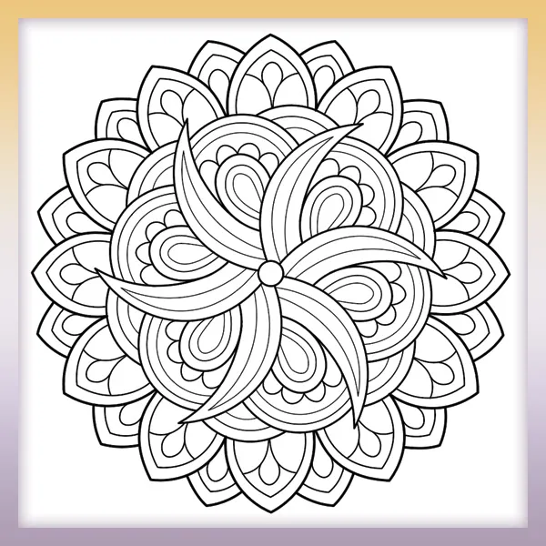 Mandala | Online-Malvorlagen für Kinder