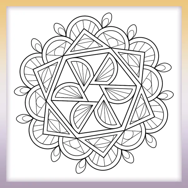 Mandala | Online-Malvorlagen für Kinder