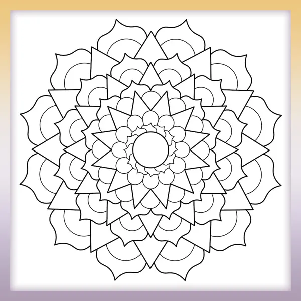 Mandala | Online-Malvorlagen für Kinder