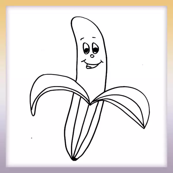 Banane - Online-Malvorlagen für Kinder