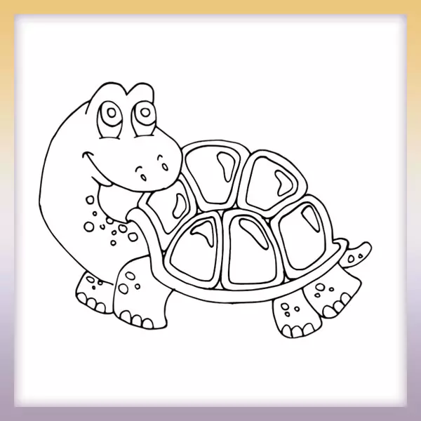 Schildkröte - Online-Malvorlagen für Kinder