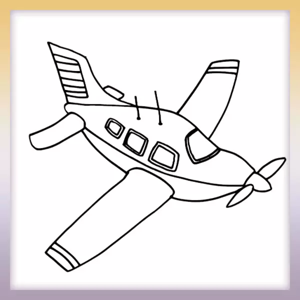 Flugzeug - Online-Malvorlagen für Kinder