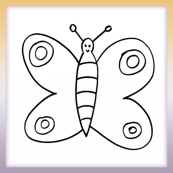 Schmetterling - Online-Malvorlagen für Kinder