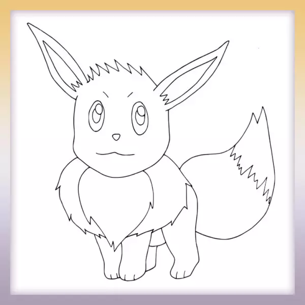 Evoli - Pokémon - Online-Malvorlagen für Kinder